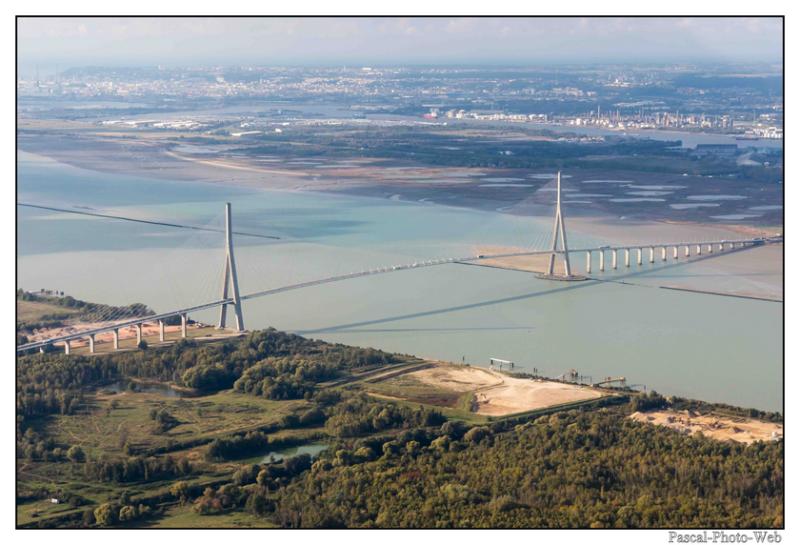 #Pascal-Photo-Web #Pont de normandie #Paysage #Calvados #France #Litoral #plage #Normandie #sable #touristique #mer #vue du ciel